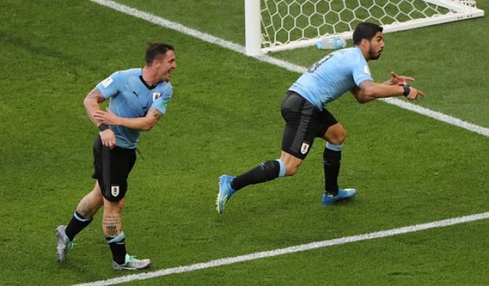 Suarez segna e l'Uruguay va agli ottavi: eliminata l'Arabia Saudita