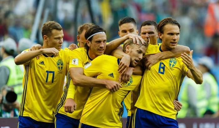 La solita Svezia: Forsberg regala i quarti di finale agli scandinavi