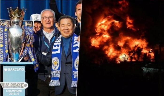 Il Leicester ancora sotto shock per la morte del suo presidente in un incidente con il suo elicottero