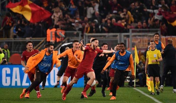 10 Aprile 2018: la Roma batte il Barcellona e vola in semifinale di Champions League