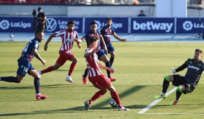 Liga, l'Atletico Madrid corsaro a Levante: finisce 0-1. Pari tra Valladolid e Getafe