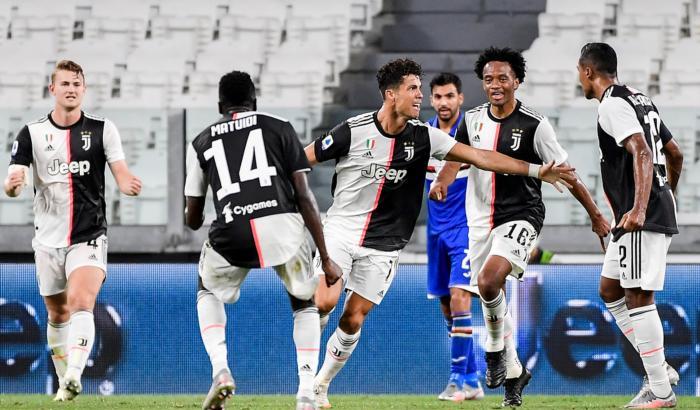 Juventus Campione d'Italia per la nona volta consecutiva, decisivo il 2-0 alla Samp