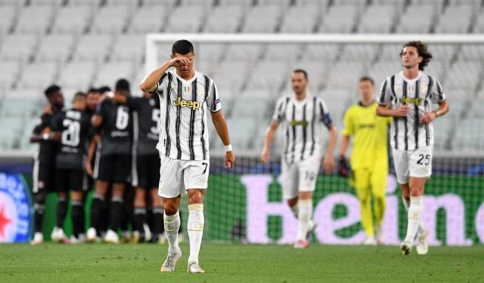 Juventus-Lione: la doppietta di Cr7 non basta. La stagione dei bianconeri è finita