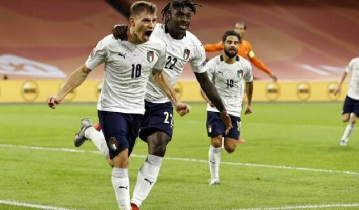 Olanda-Italia finisce 0-1: gol di Barella