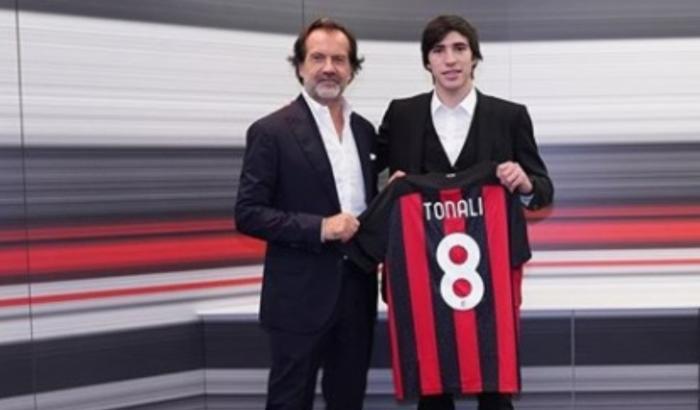 Milan, Tonali ricorda Gattuso: scelta la maglia numero 8