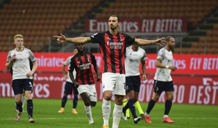 Milan-Bologna 2-0: il Diavolo vince e convince; Ibra protagonista