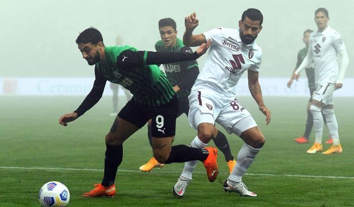 Sassuolo Torino 3-3: tanti colpi di scena tra la nebbia