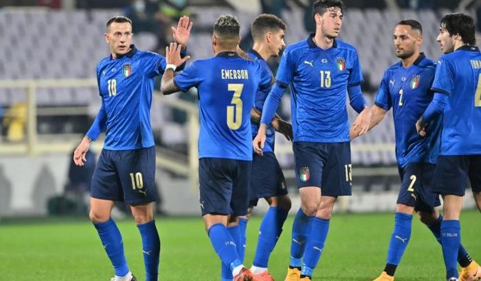 Finisce 4-0 Italia Estonia: doppietta di Grifo e gol di Bernardeschi e Orsolini