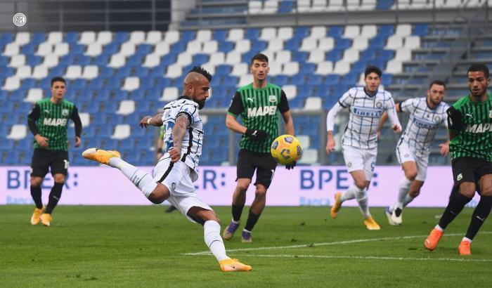 Sassuolo-Inter 0-3: i nerazzurri vincono e agganciano il Sassuolo in classifica