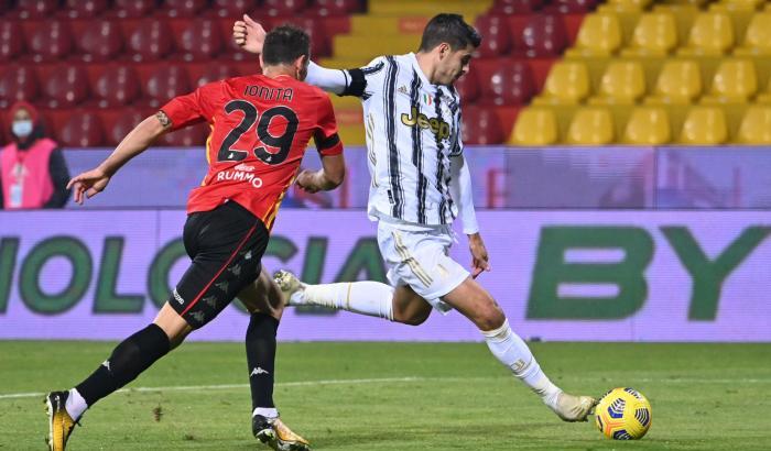 Benevento-Juventus 1-1: Morata non basta, le Streghe incantano la Vecchia Signora