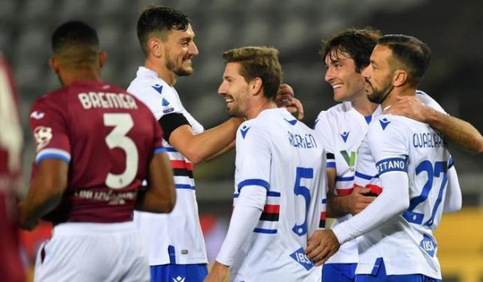 Finisce 2-2 Torino-Sampdoria: Meitè riporta in parità la partita