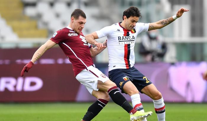 La partita ingessata Torino-Genoa finisce in parità 0-0