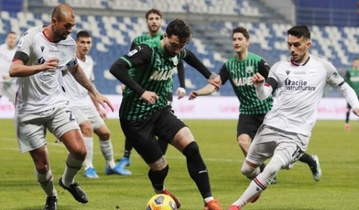 Il Derby Sassuolo-Bologna finisce 1-1: Caputo risponde a Soriano