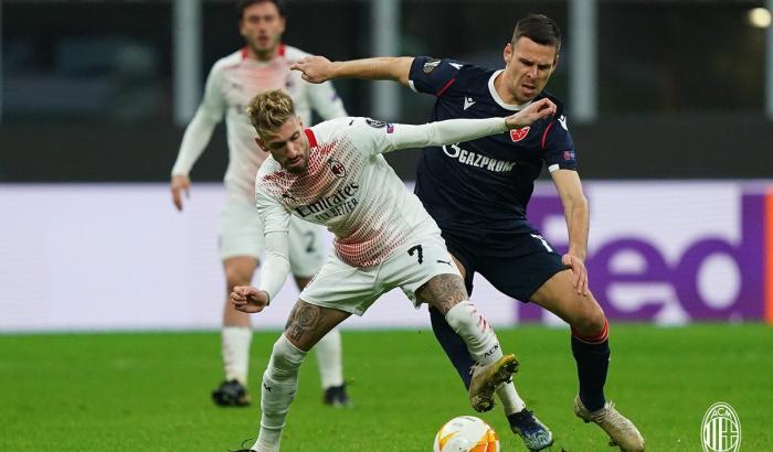 Milan-Stella Rossa 1-1: il pareggio basta ai rossoneri per passare agli ottavi