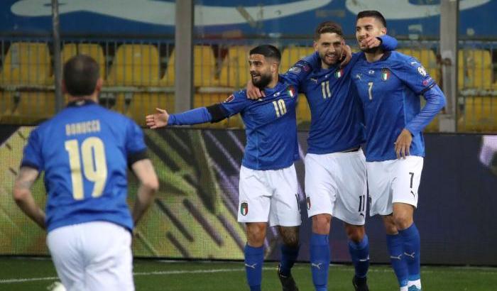 Italia-Irlanda del Nord 2-0: decidono Berardi e Immobile nel primo tempo