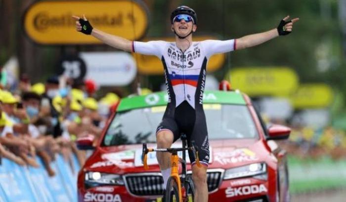 Tour de France, Mohoric della Bahrain vince la tappa di Libourne