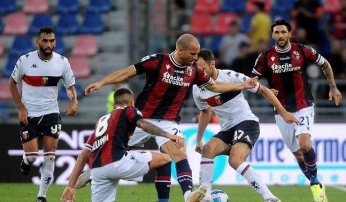 Bologna e Genoa si dividono la posta nel caos finale: finisce 2-2 al Dall'Ara
