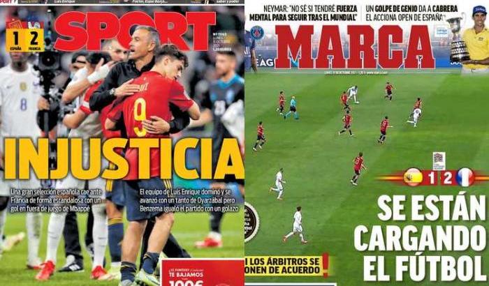 Stampa spagnola indiavolata per il gol di Mbappé: "Ingiustizia"