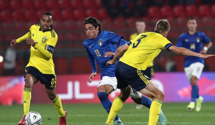 Accuse di razzismo da un calciatore azzurro verso un compagno della Svezia, ma la Figc smentisce