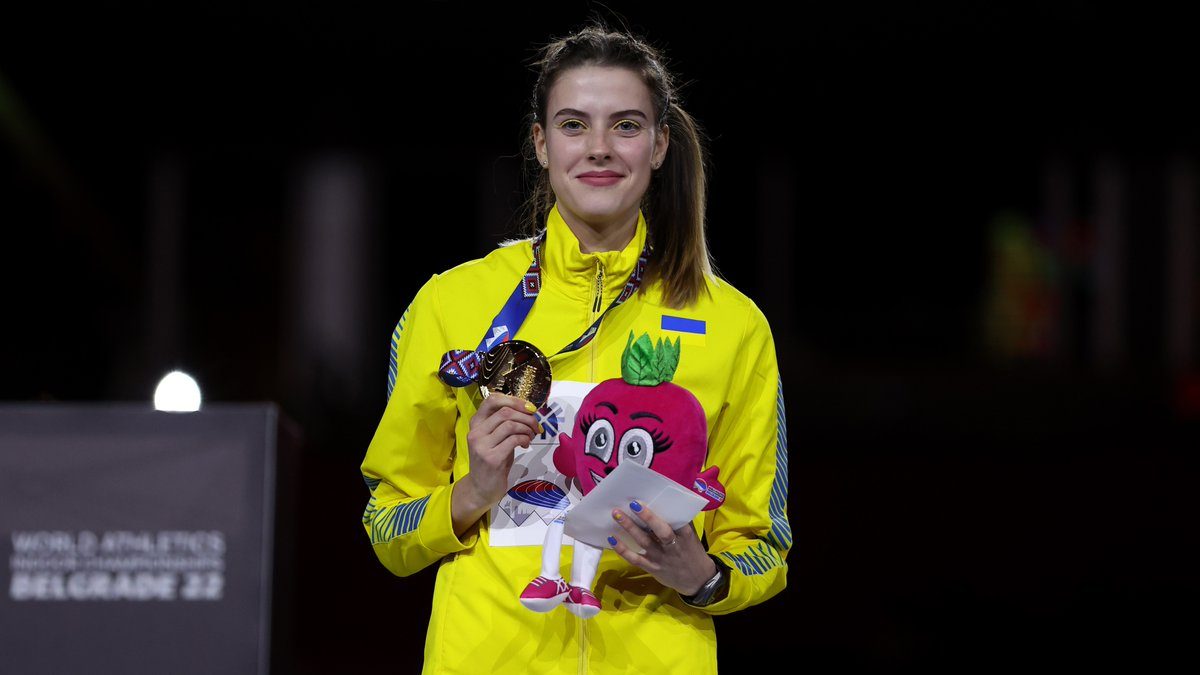 Belgrado, ai Mondiali indoor nel salto in alto vince l'ucraina Mahuchikh: "L'oro è per la mia gente"